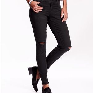 charcoal rockstar skinny jeans distressed